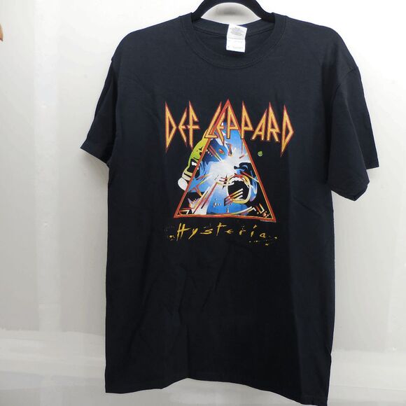 Def Leppard Hystria 1988 Tour Reprint Shirt from 2010 Gildan Tag Mens Medium EUC - Picture 3 of 7